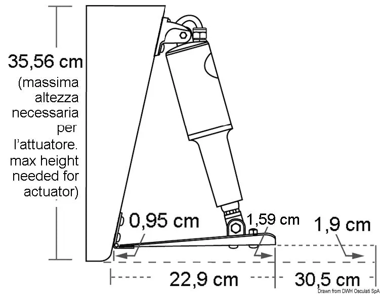 Lenco Standard 305x457 mm kit flaps électriques