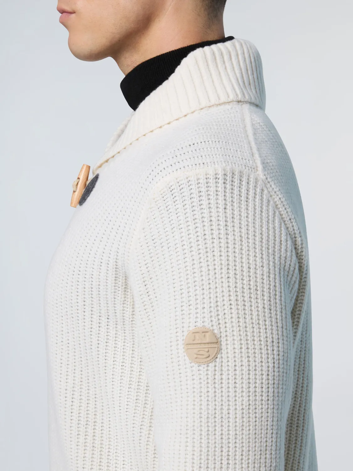 North Sails pull mérinos homme Marshmallow Navy