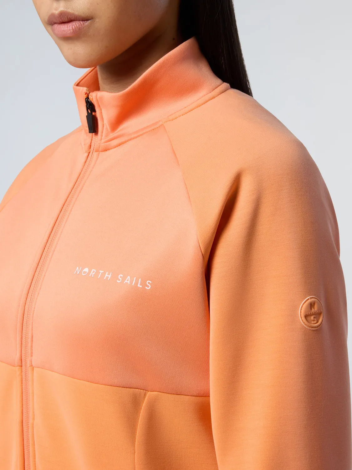 North Sails sweat zippé col montant modal shimmer