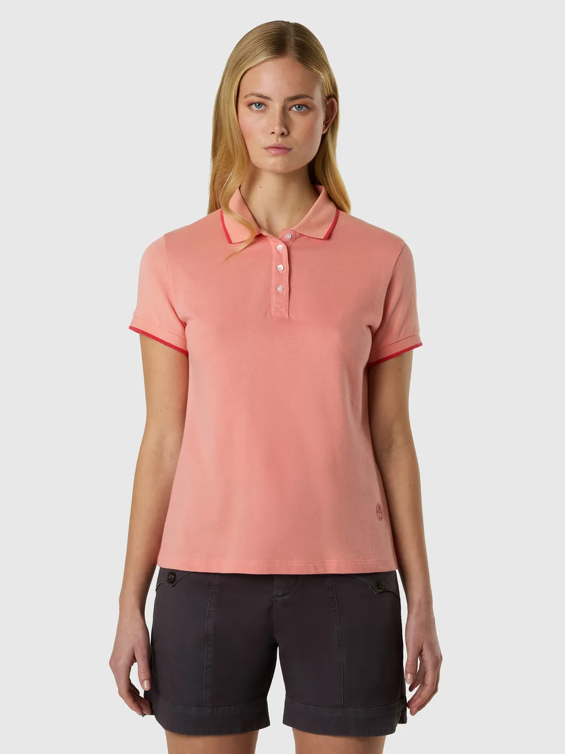 North Sails polo modal femme boutons nacre doux