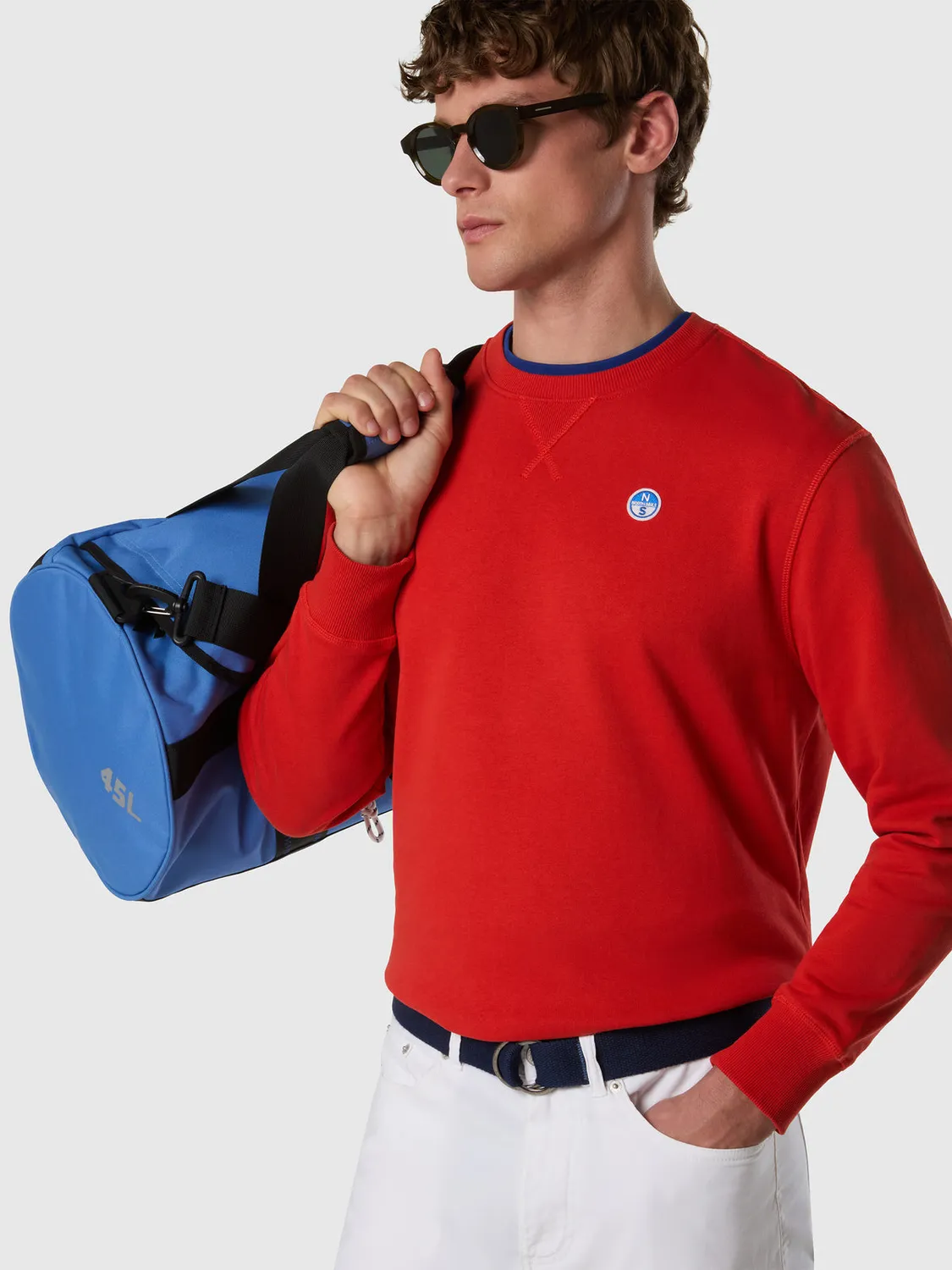 North Sails sweat logo patch coton bio non gratté