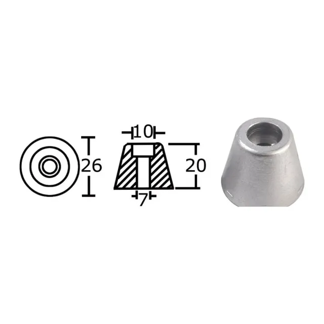 Tecnoseal ogive anode propulseur d'étrave Volvo