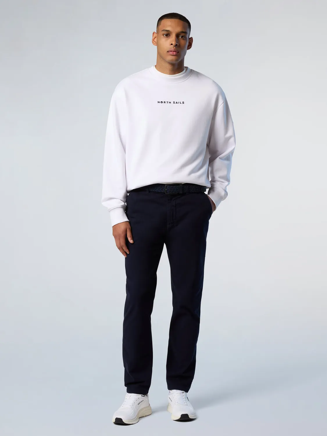 North Sails sweat coton bio broderie effet marin