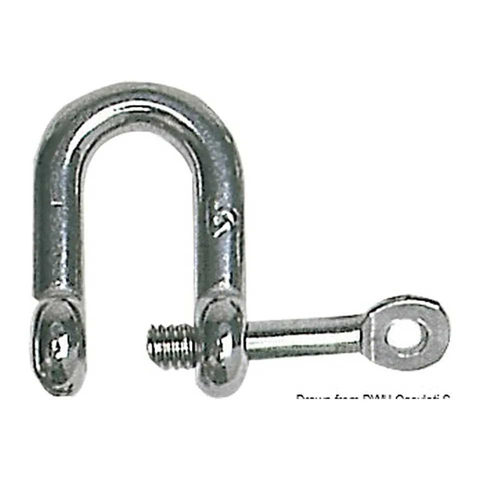 easysea manille U inox 316 axe imperdable 6 mm x10
