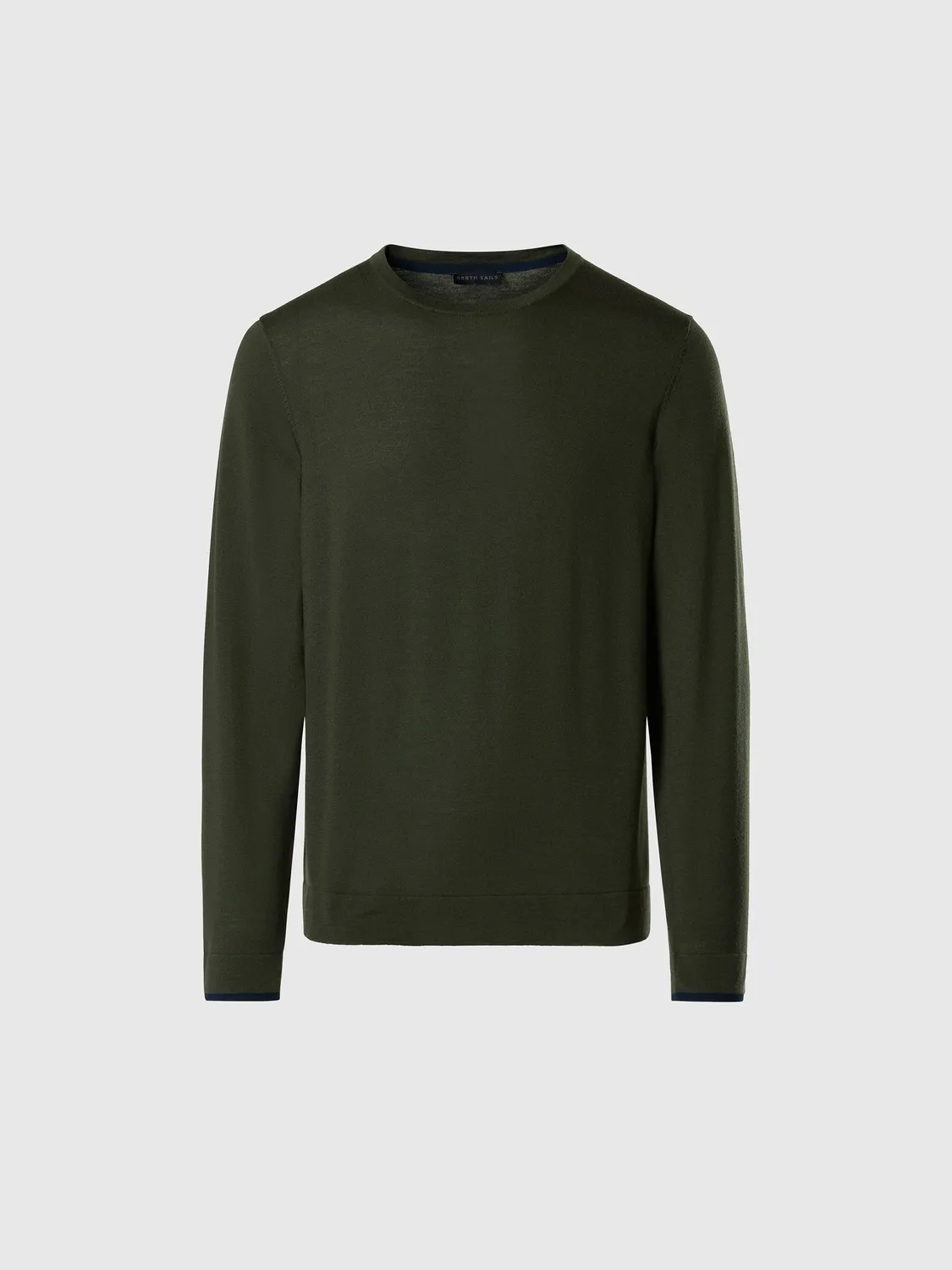 North Sails Merino pull col rond Forest night