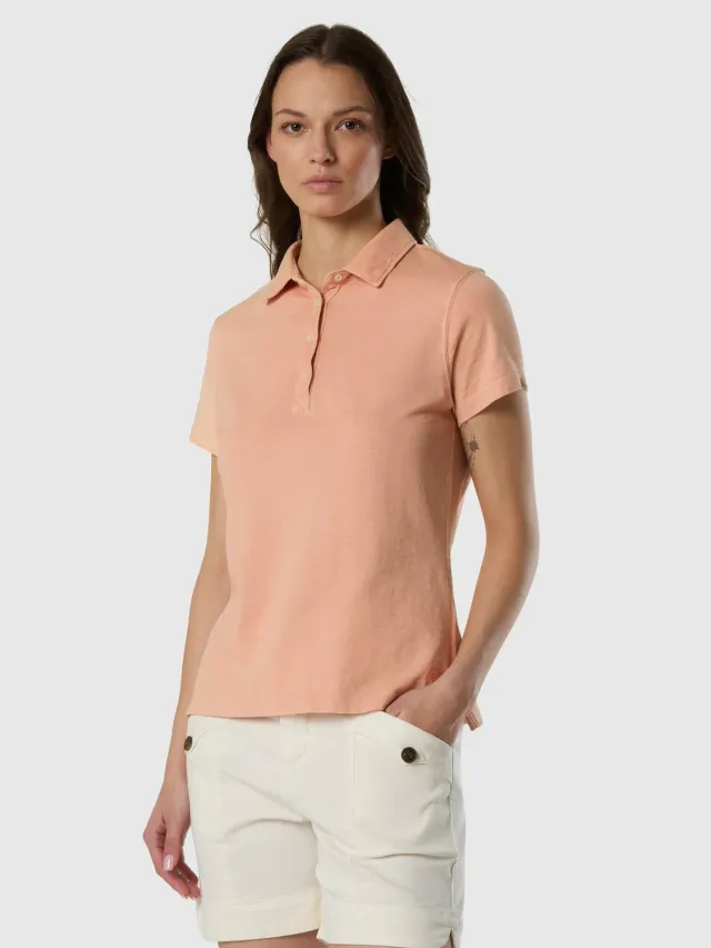 North Sails polo slub jersey femme coton