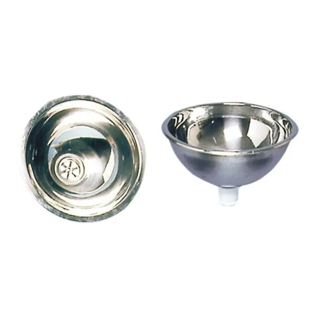 Osculati évier inox 300x140 mm hémisphérique poli miroir