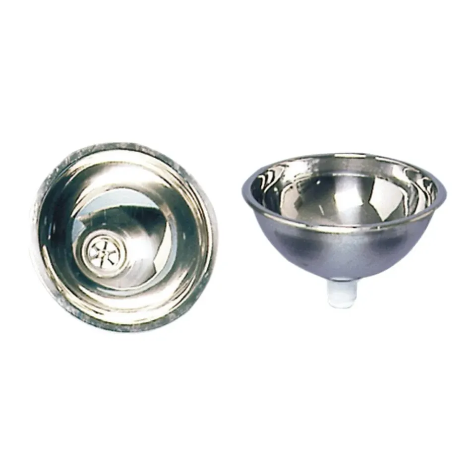 Osculati évier inox 300x140 mm hémisphérique poli miroir