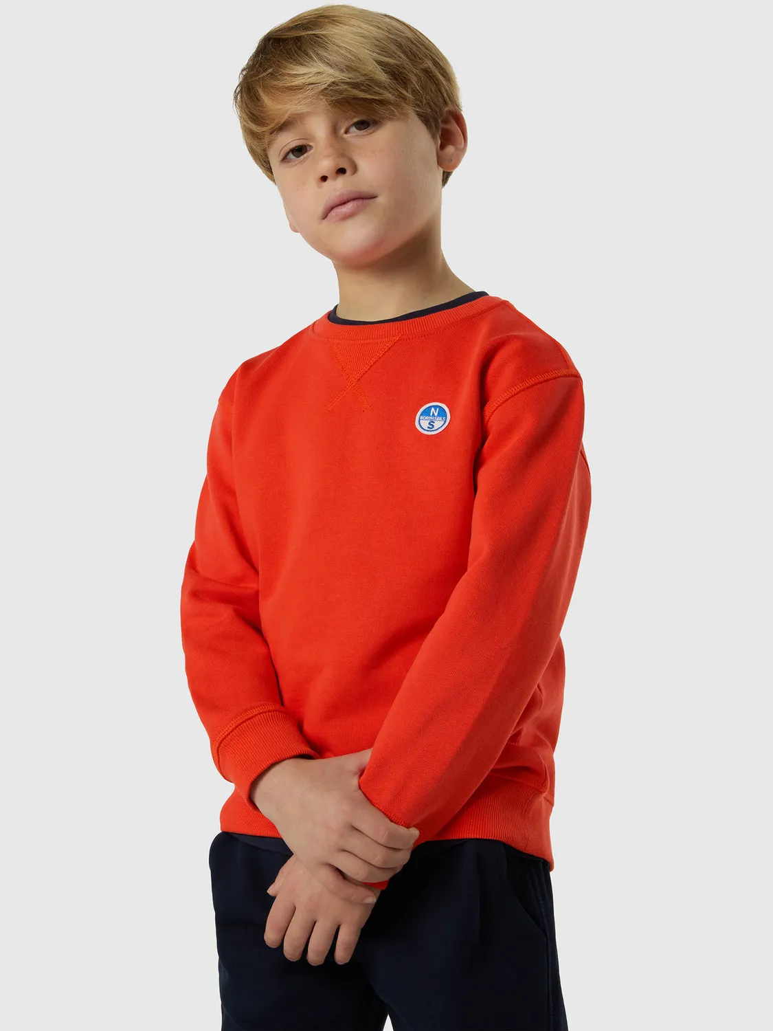 North Sails sweatshirt enfant coton bio patch logo
