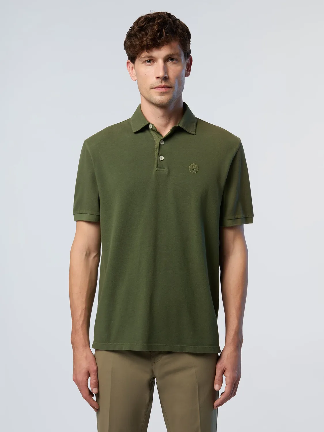 North Sails polo logo brodé homme blanc