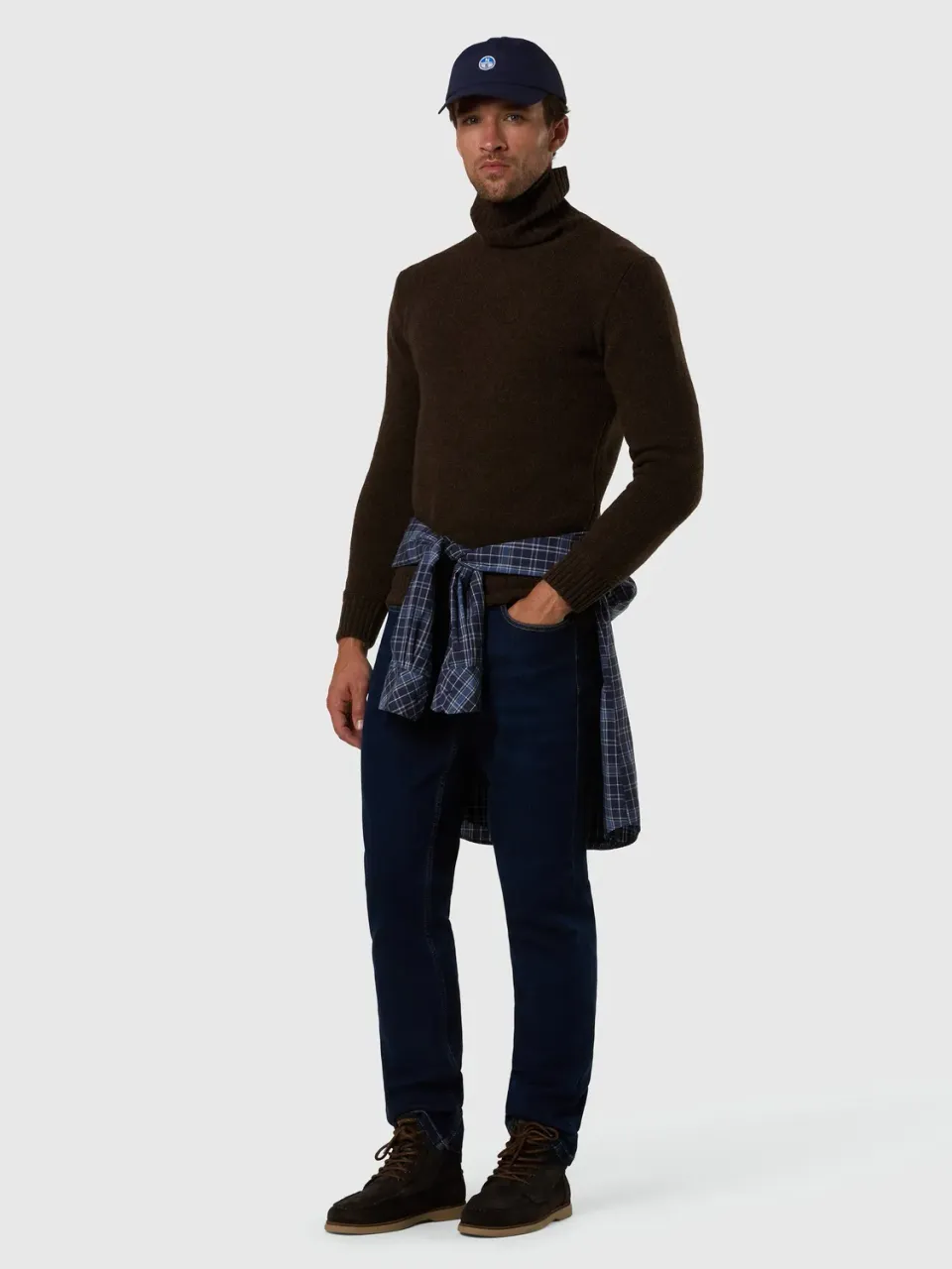 North Sails pull col roulé laine-nylon chaud homme