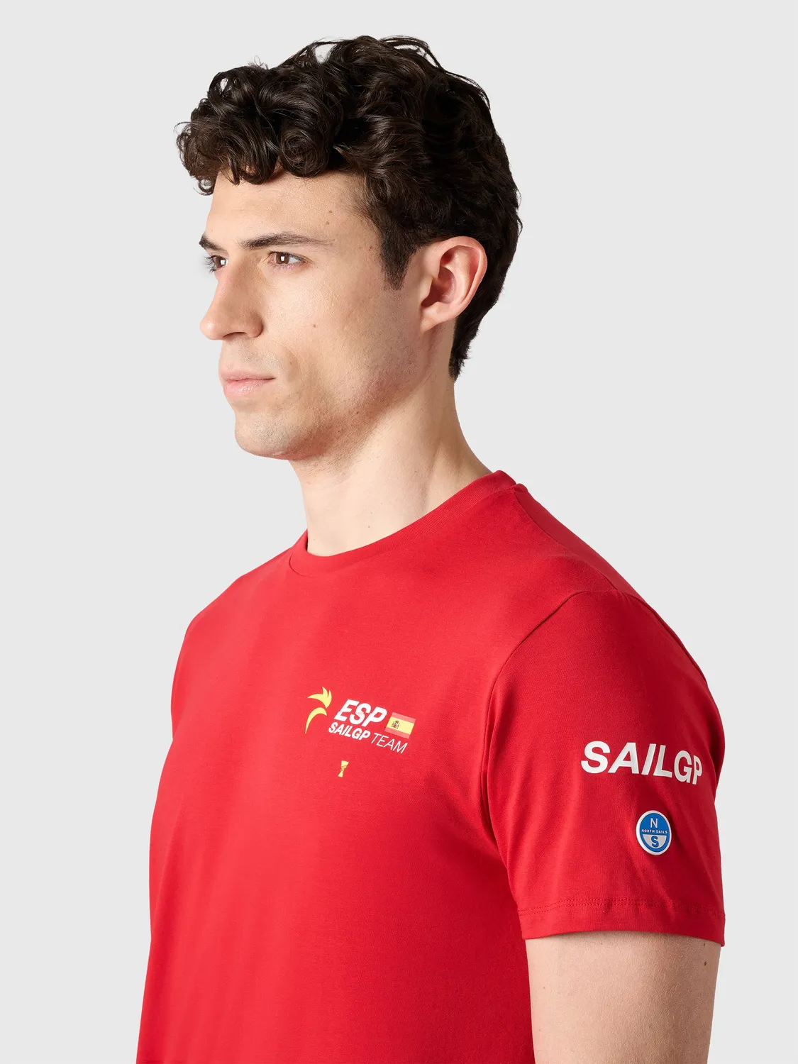 North Sails SailGP t-shirt coton rouge homme