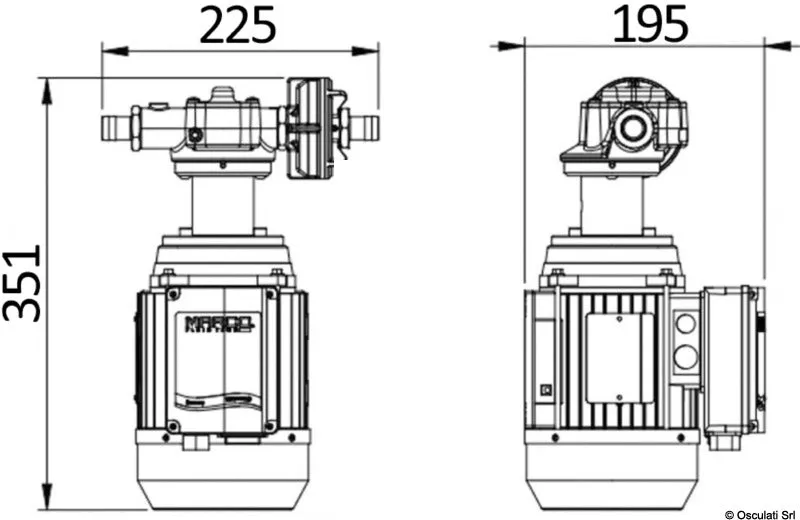 Marco pompe auto-amorçante clim 230V 22 l/min