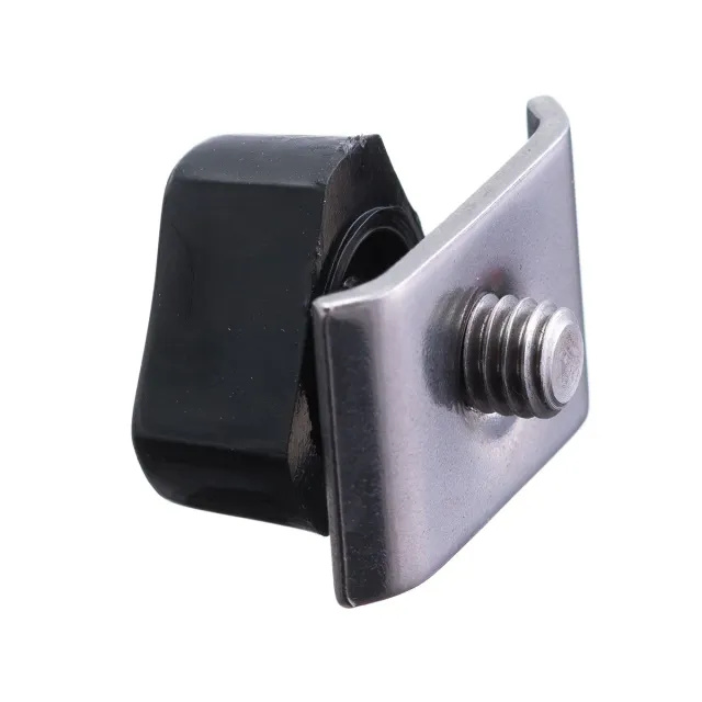 RWO R2760 butée de rail 16 mm filetée inox