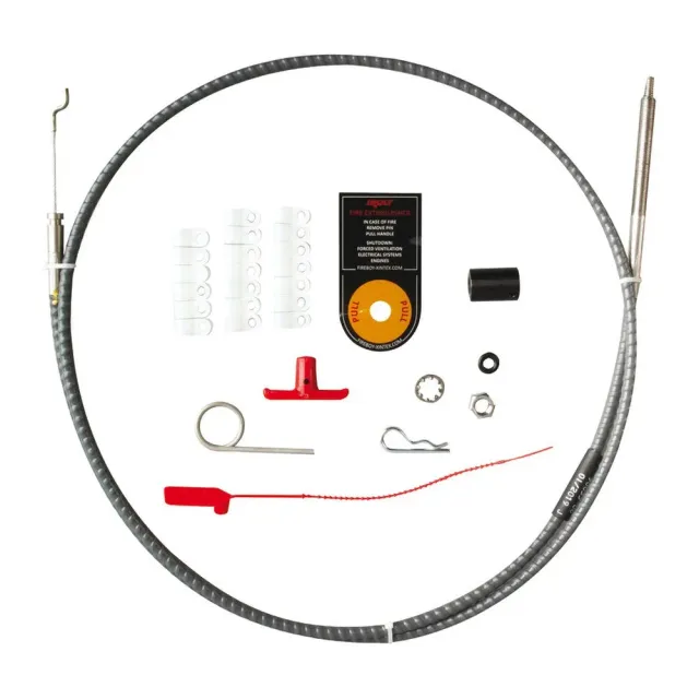 Fireboy kit câble déclenchement extincteur 9,1 m