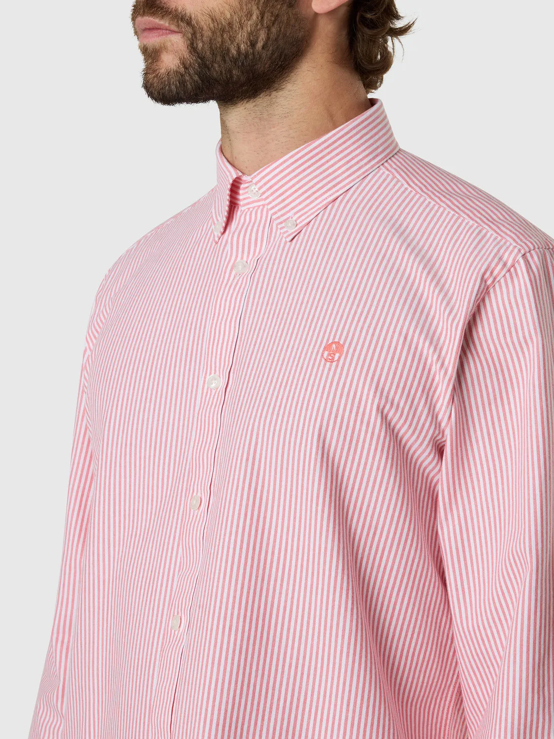North Sails chemise Oxford rayée coton bio