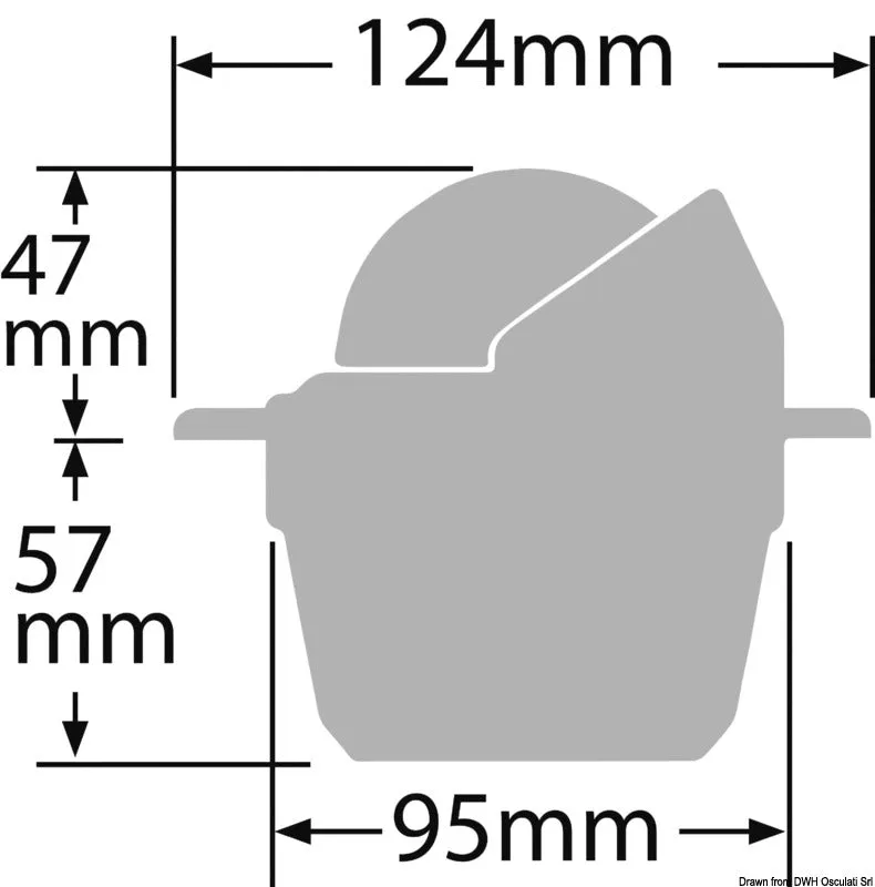 Ritchie Explorer compas encastrable blanc 2"3/4 LED 12V