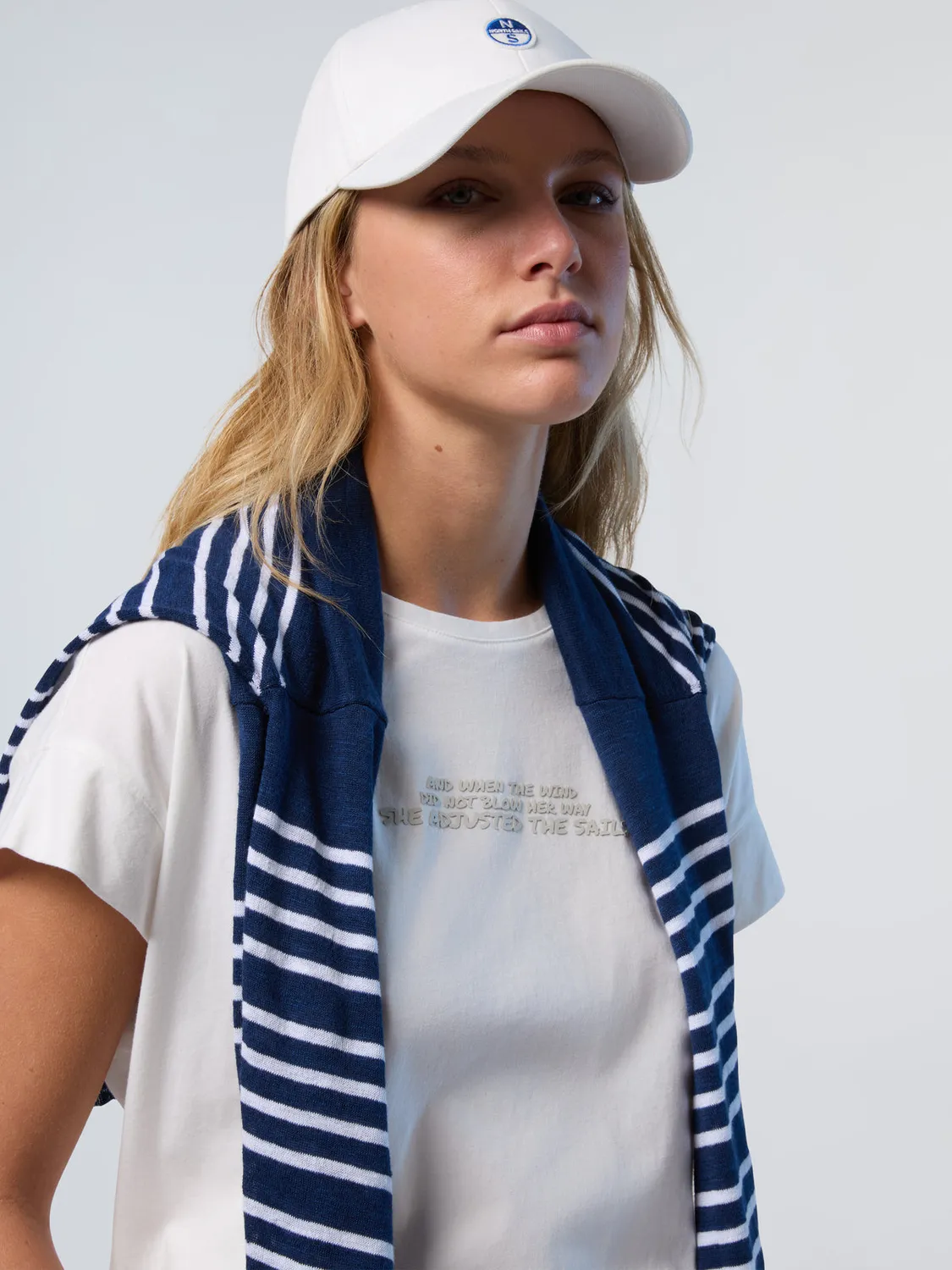 North Sails t-shirt slogan col rond jersey coton