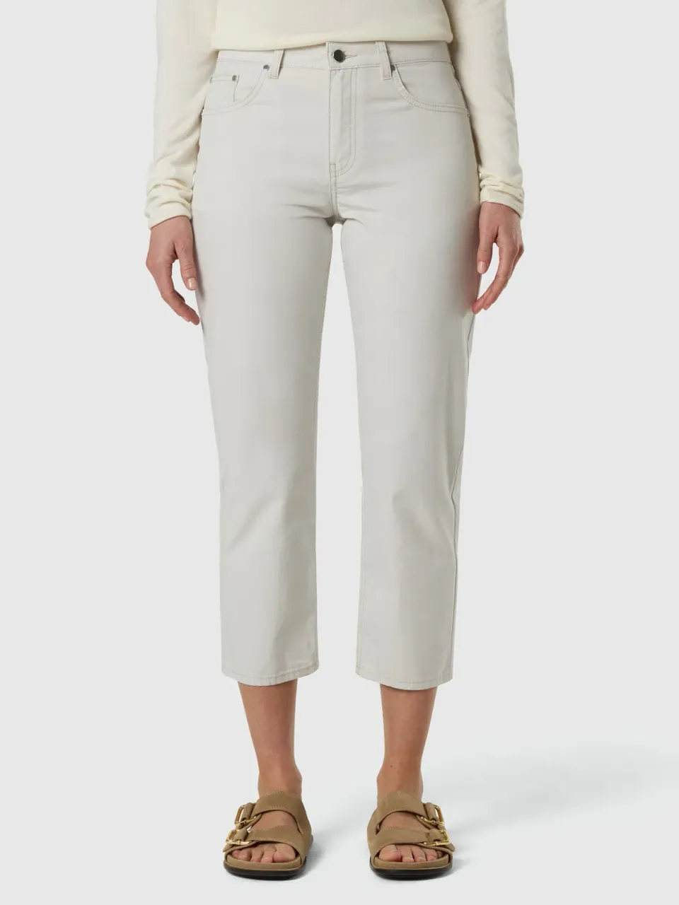 North Sails pantalon 5 poches coton Tencel Marshmallow