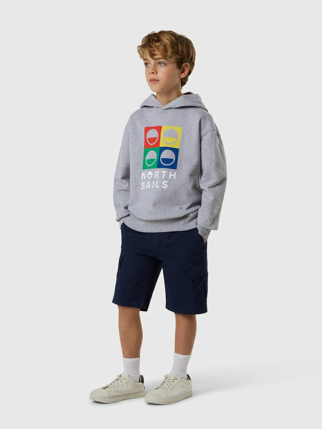 North Sails hoodie maxi logo enfant coton bio