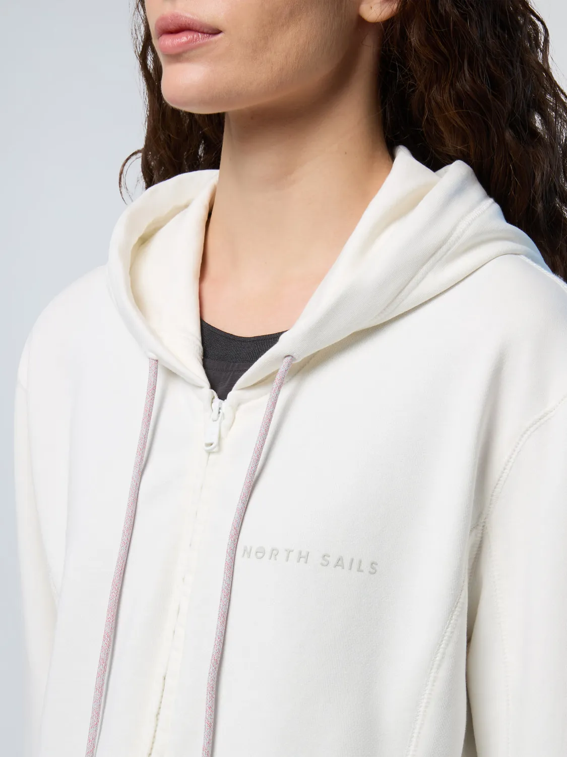 North Sails sweat zippé capuche coton délavé