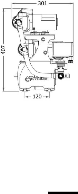 Whale Pompe eau douce 12V double kit 8 sorties