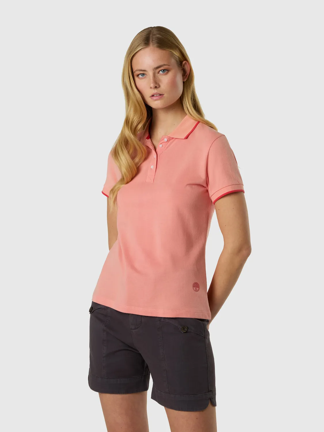 North Sails polo modal femme boutons nacre doux