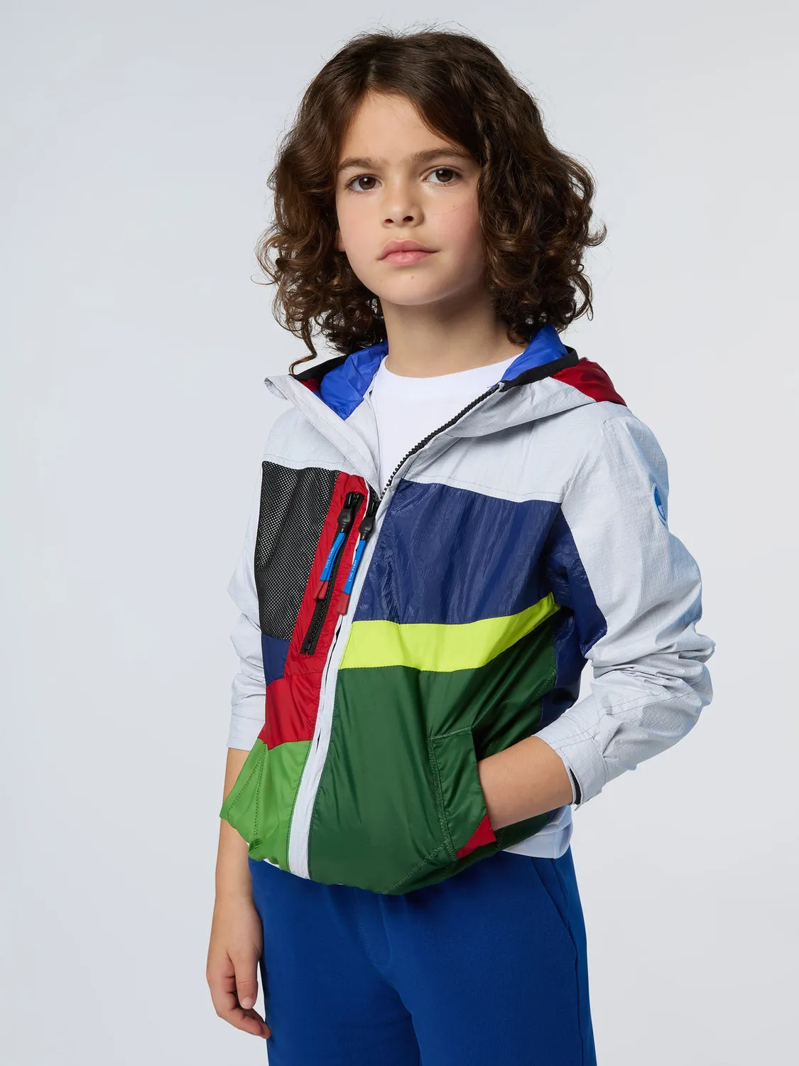 North Sails color-block veste upcyclée poche poitrine