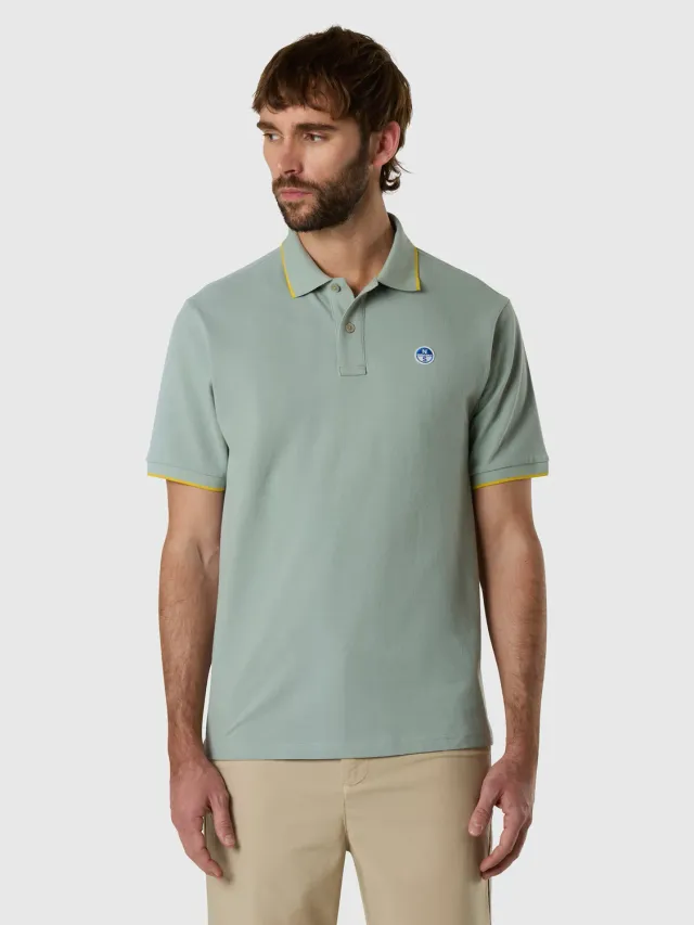 North Sails polo coton bio bordures contrastées