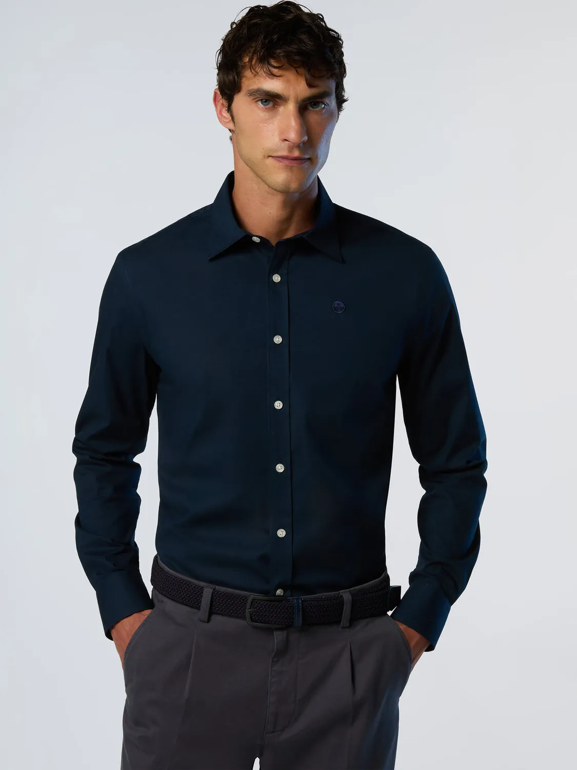 North Sails Stretch Poplin chemise manches longues coton bio