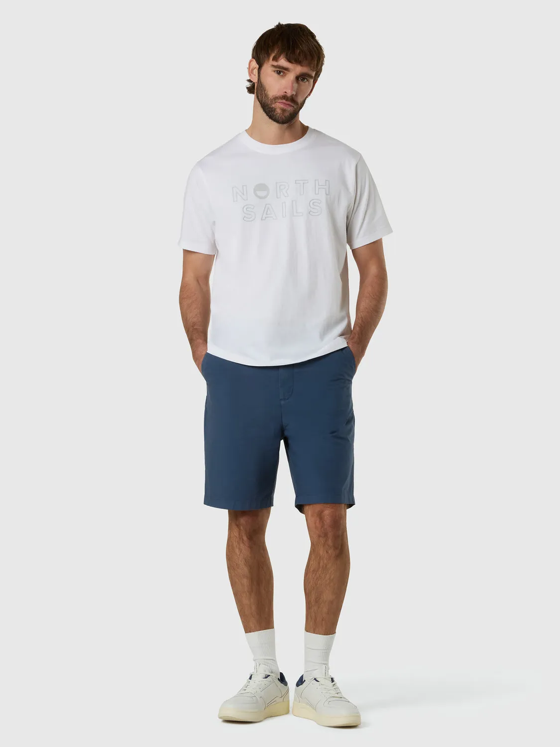 T-shirt with North Sails print t-shirt coton bio