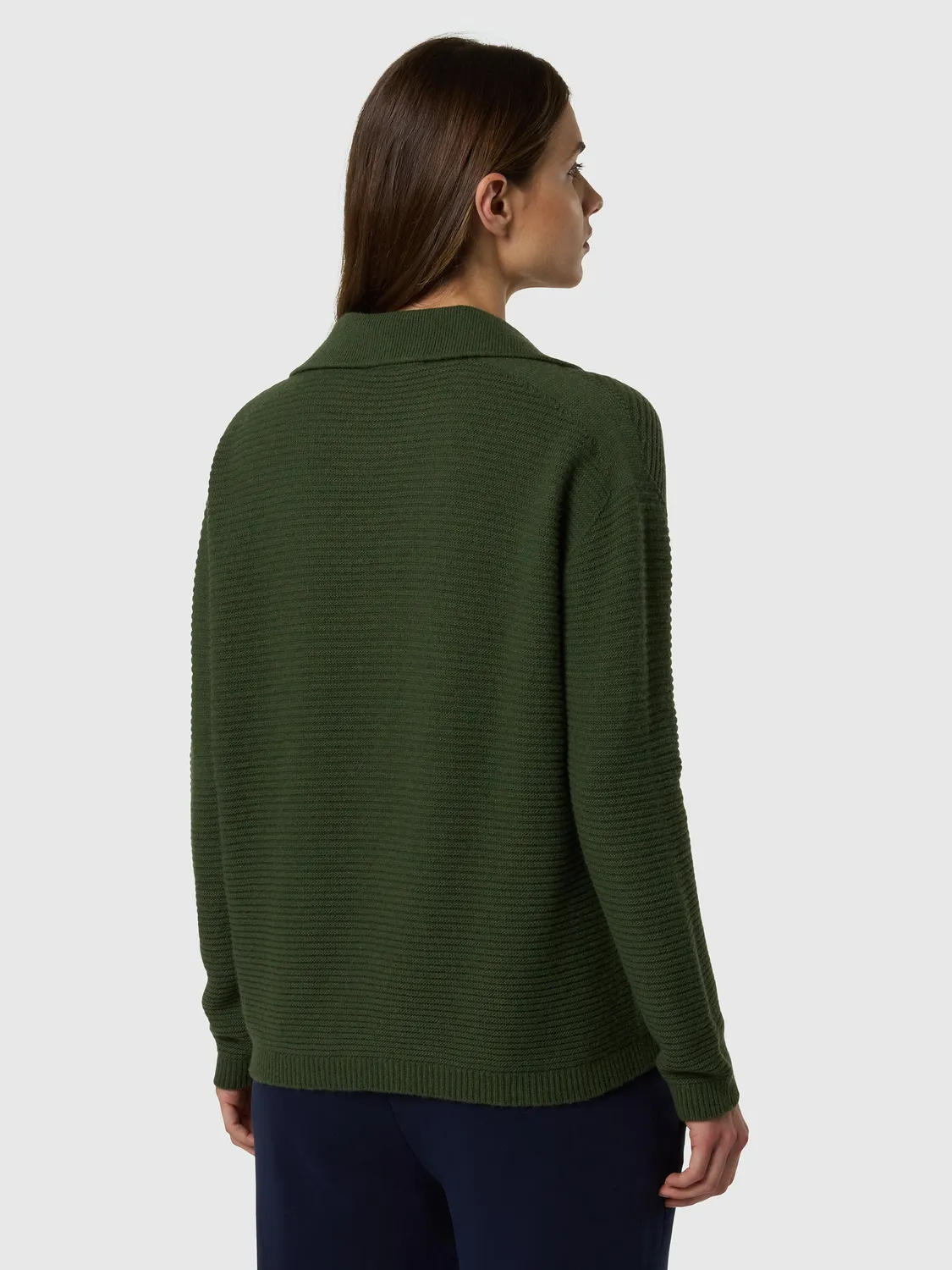 North Sails Mariner pull col montant femme vert lierre chaud