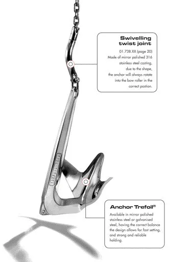 easysea Trèfle 10 kg ancre inox AISI 316