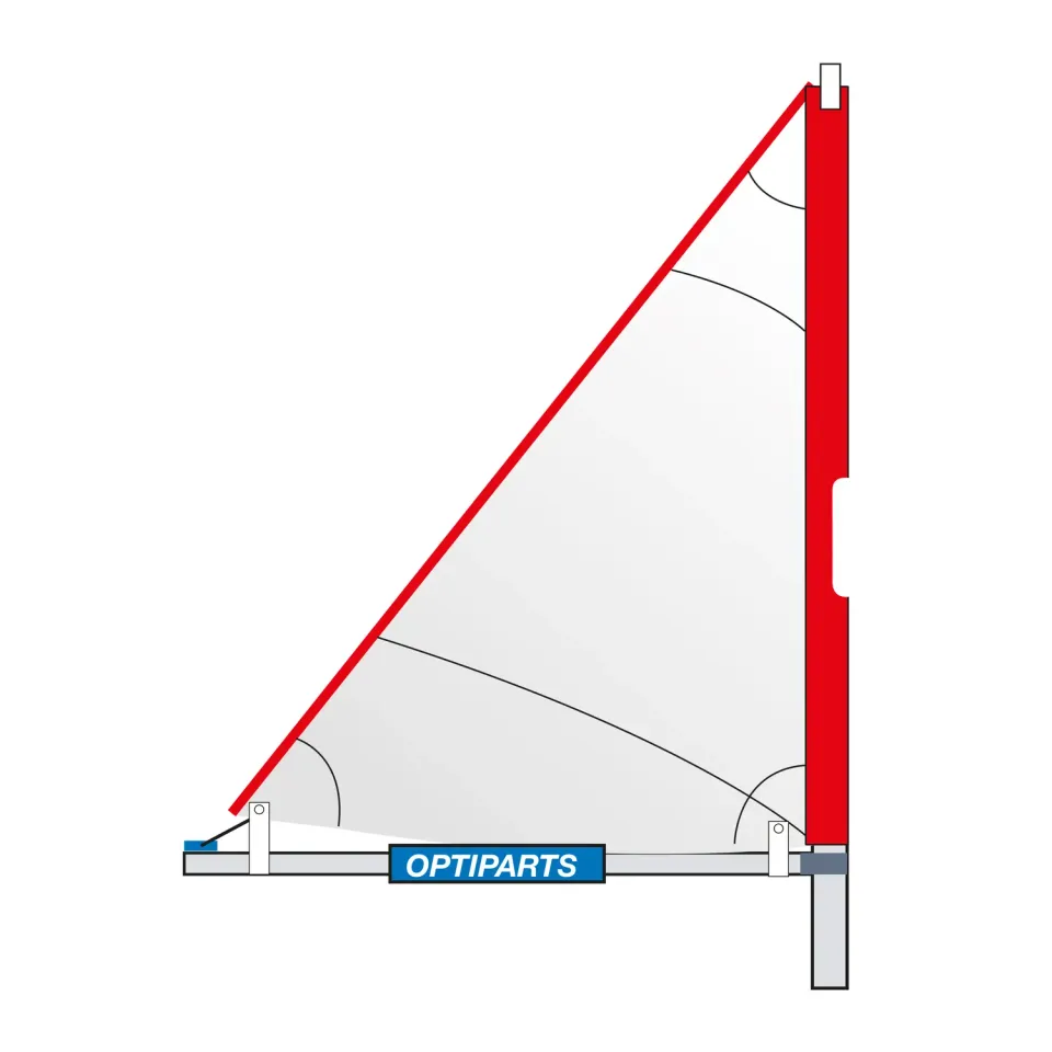 Optiparts EX1064 gréement Trisail Optimist complet mât bôme