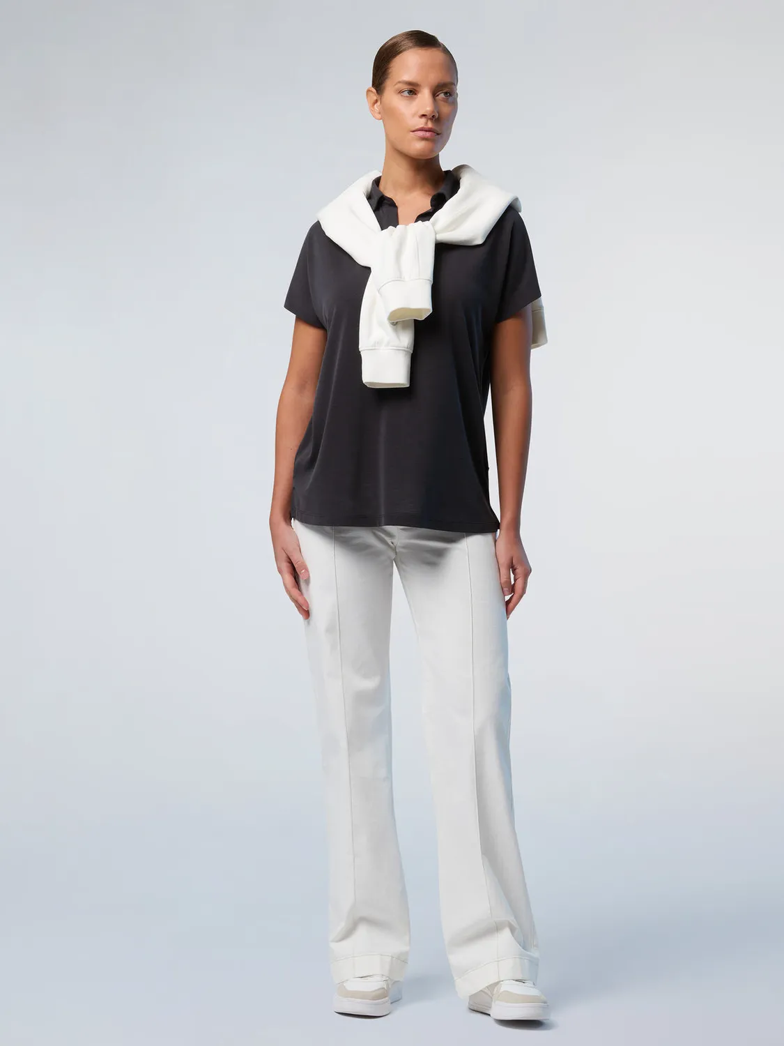 North Sails polo col V modal stretch respirant