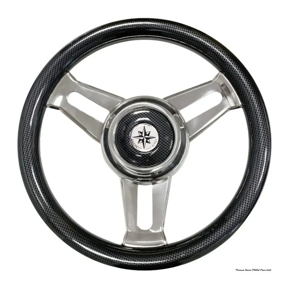 Osculati roue barre carbone inox Ø 350 mm