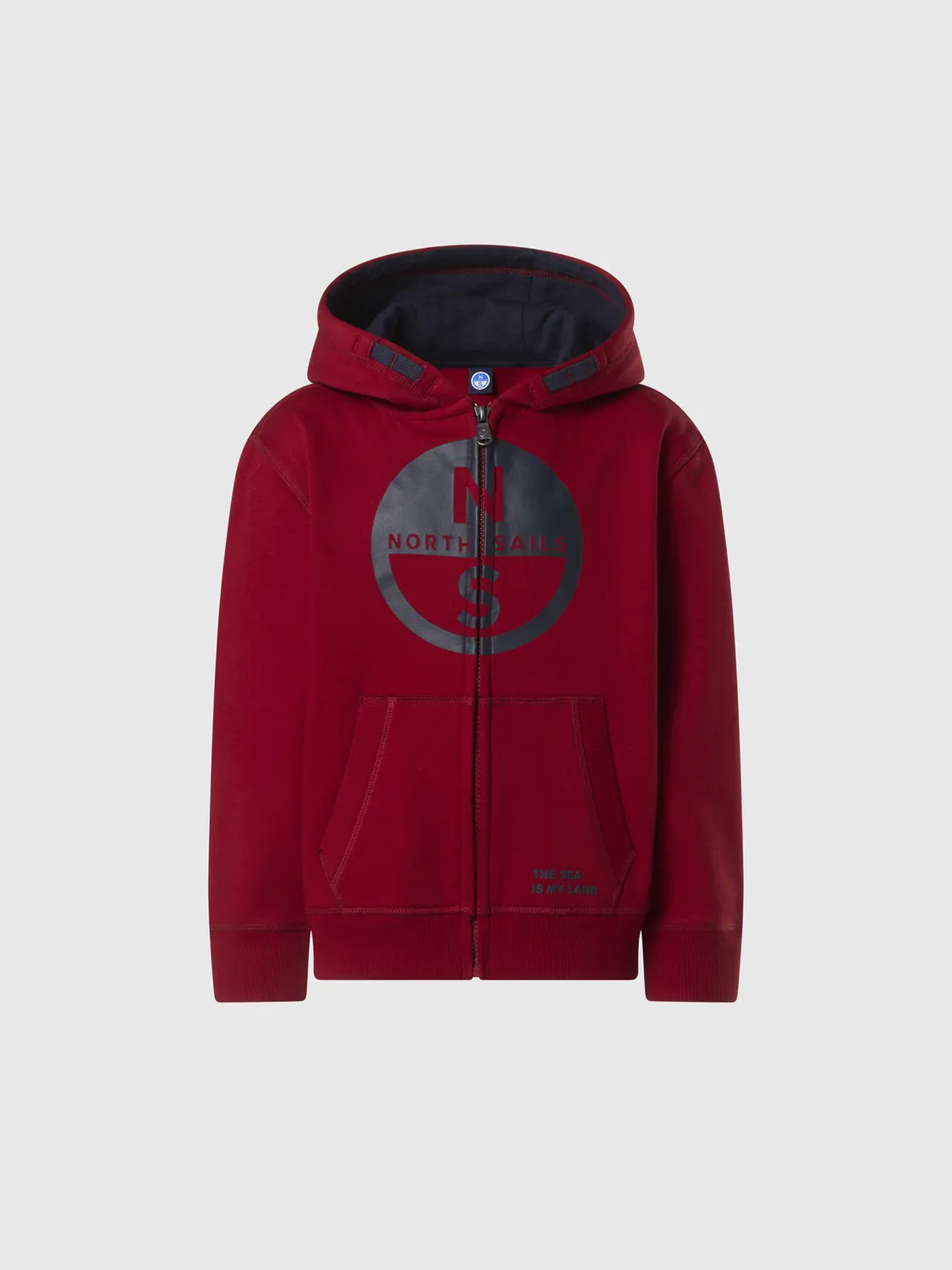 North Sails sweat capuche zippé maxi logo coton bio