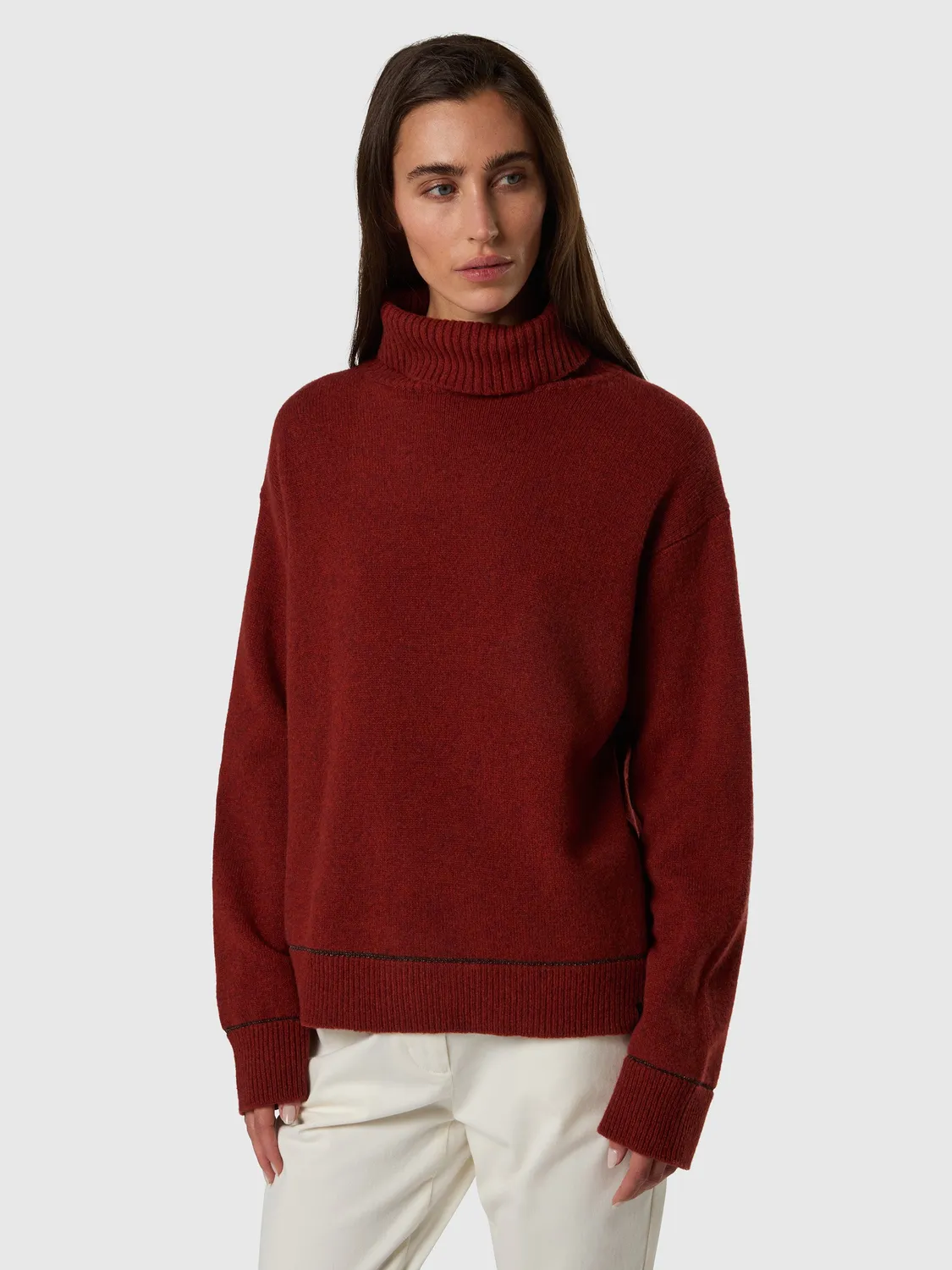 North Sails pull mouliné col montant femme tandor spice