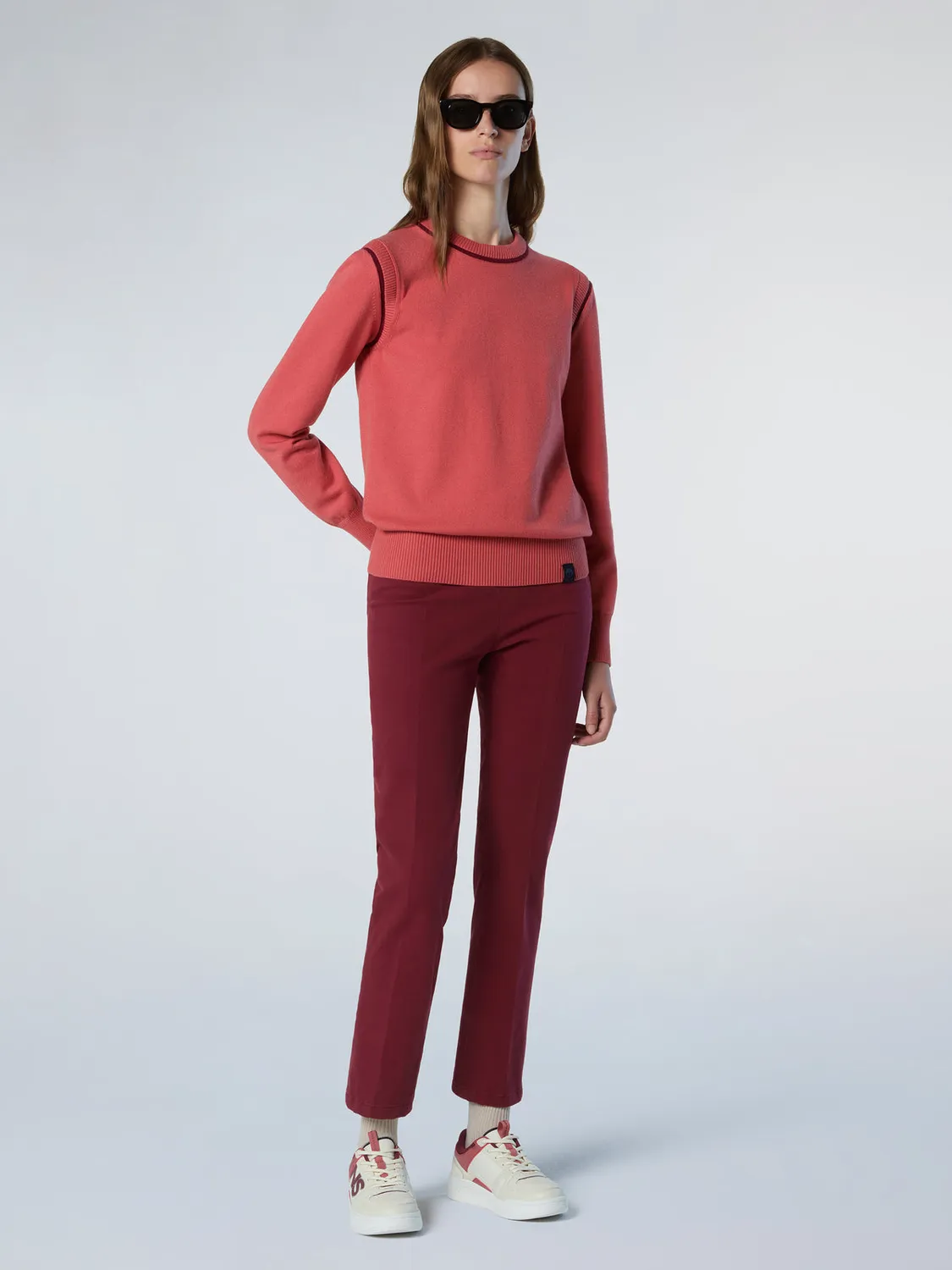 North Sails pantalon slim à pinces stretch coton