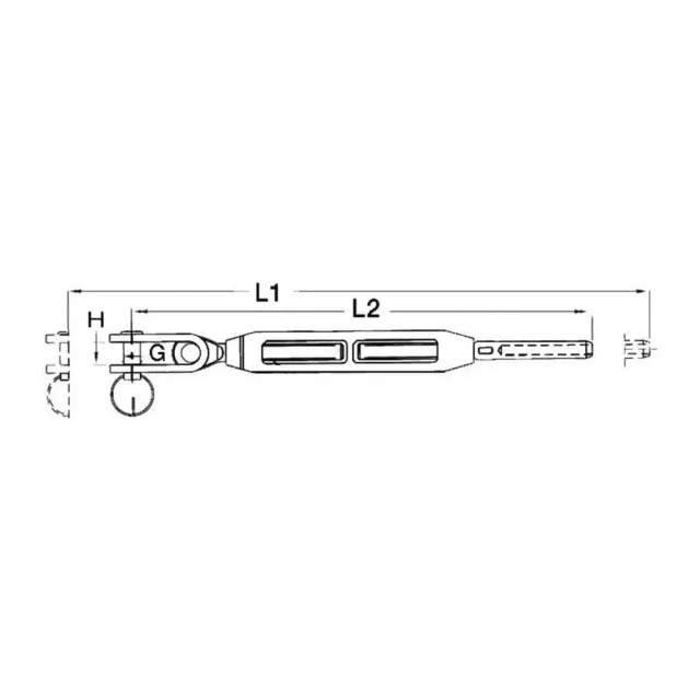 Blue Wave Swage terminal à sertir 3/4" x 10 mm droit