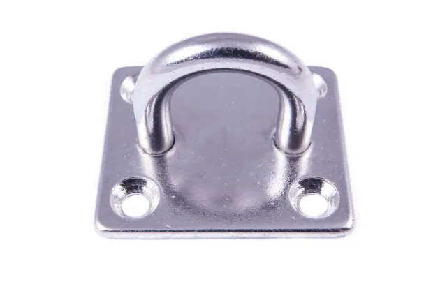 SEA SURE Budget platine à œil carrée 35x40 mm inox