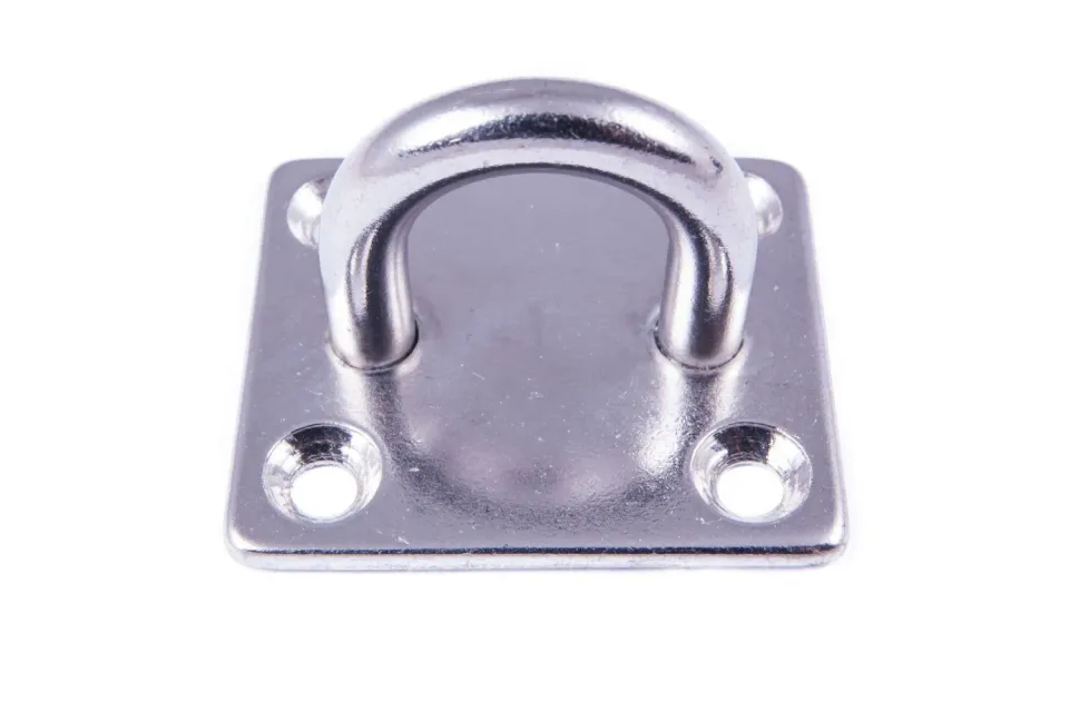 SEA SURE Budget platine à œil carrée 35x40 mm inox