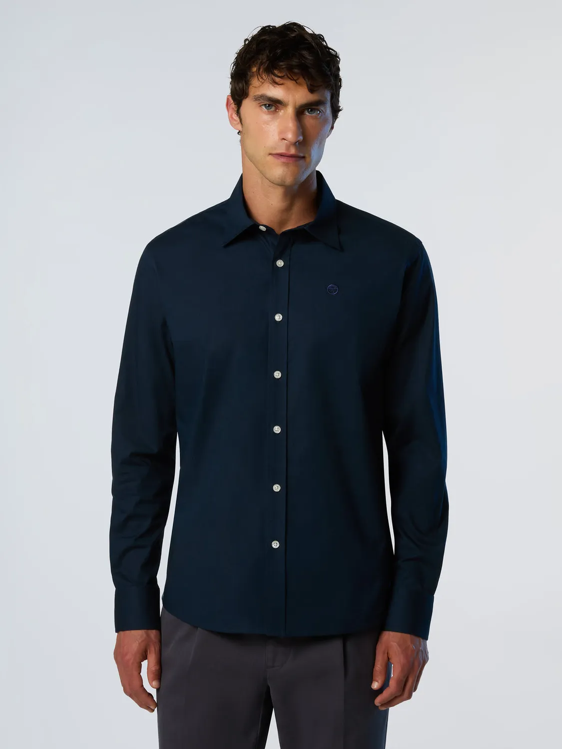 North Sails Stretch Poplin chemise manches longues coton bio
