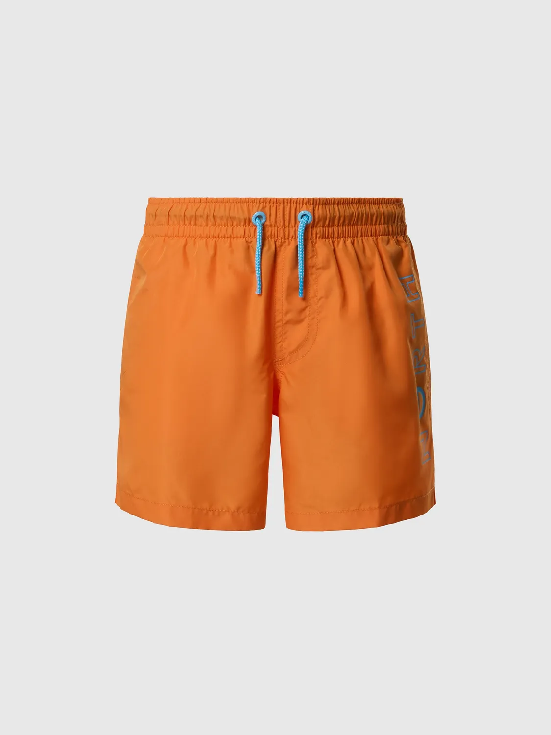 North Sails short de bain enfant imprimé vertical orange