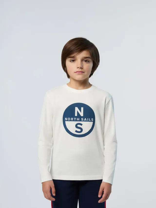 North Sails Maxi Print t-shirt manche longue coton bio