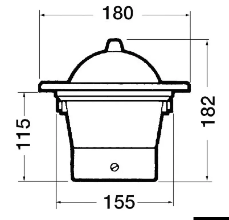 Riviera BW1 compas encastrable 5 pouces 24V marine marchande