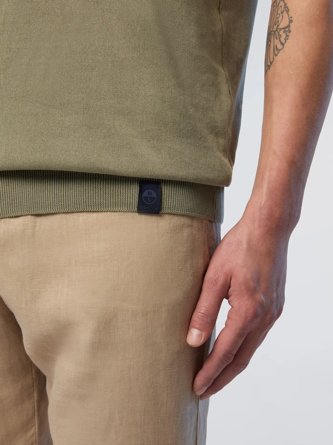 North Sails Washed polo coton bio délavé