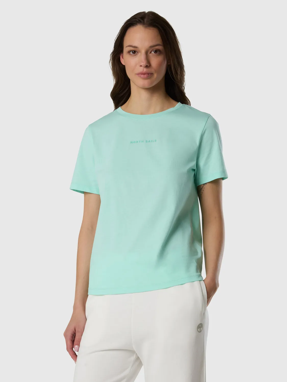 North Sails T-shirt coton bio logo tonal col rond