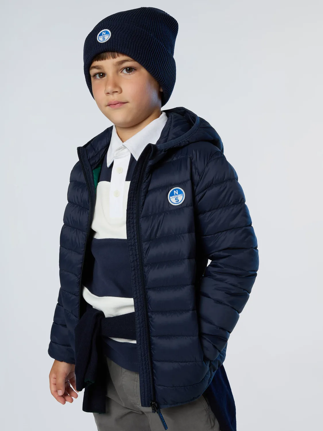 North Sails Explorer Doudoune enfant capuche nylon recyclé