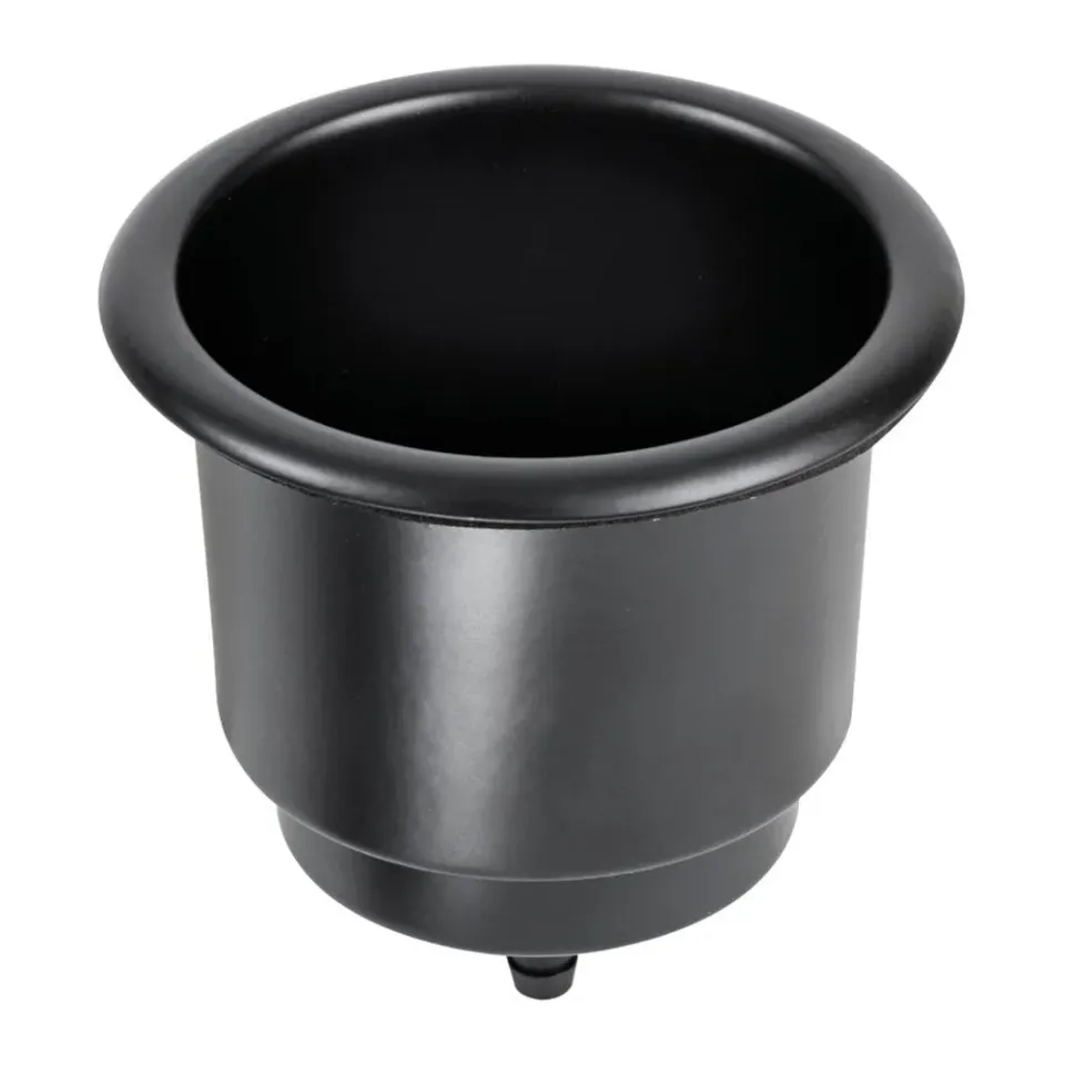 Delux porte-gobelet inox noir double drain bateau